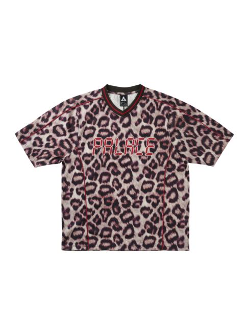 PALACE PALACE LUV U MESH JERSEY LEOPARD