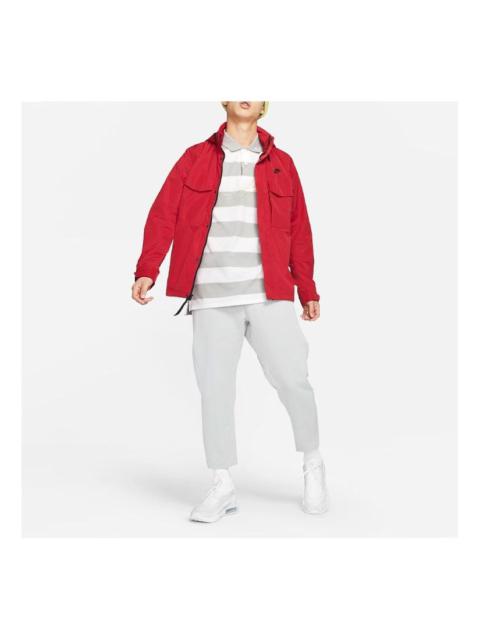 Nike Sportswear Multiple Pockets Hooded Jacket Red CZ9880-657