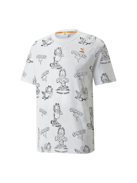 PUMA PUMA x GARFIELD Printed Tee 'White' 534434-02