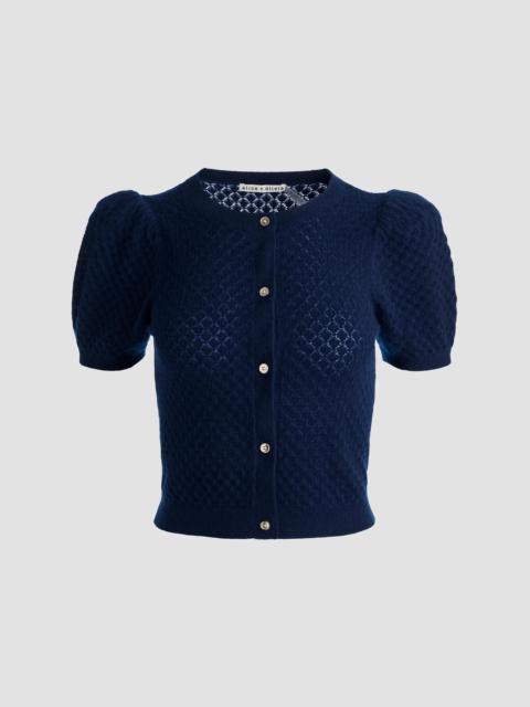 Alice + Olivia Women's Sabine Cashmere Cardigan - Midnight Blue