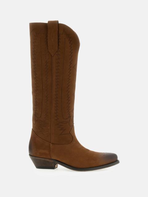 Golden Goose WISH STAR LEATHER LASER-ENGRAVED BOOTS