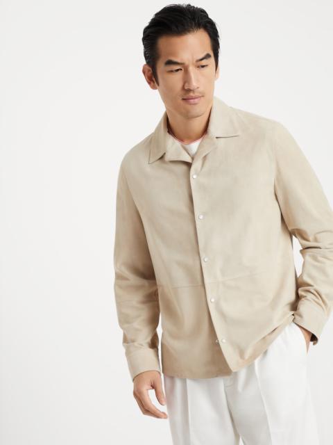 Brunello Cucinelli Lightweight suede overshirt