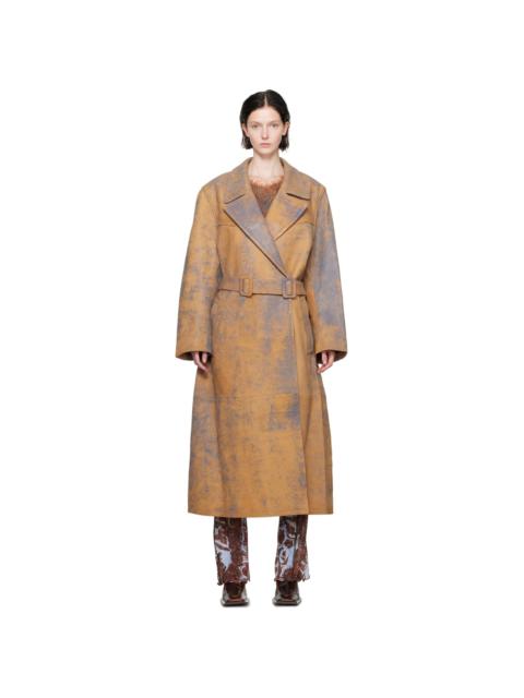 KNWLS Tan & Blue Ballis Coat