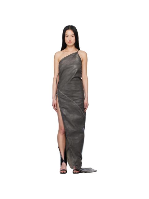 Rick Owens DRKSHDW Gray Overdyed Taco Maxi Dress