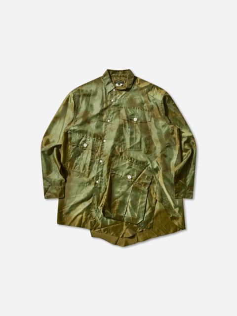 Comme des Garçons Homme Plus Men's Asymmetrical Shirt Khaki