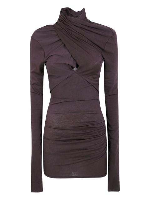 entire studios draped-design high-neck top