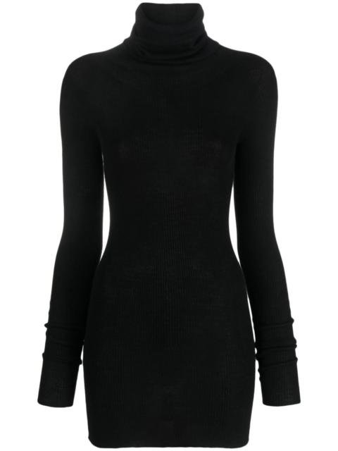 Rick Owens ribbed-knit wool minidress