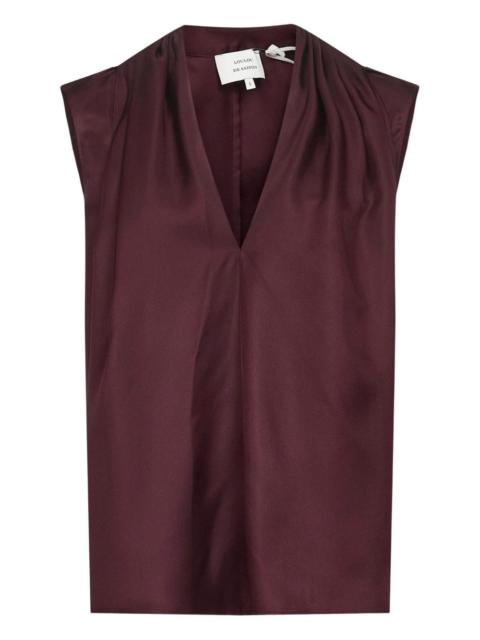 Loulou de Saison Sade V-neck sleeveless top