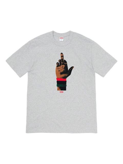 Supreme Supreme FW19 Week 15 x Dead Prez RBG Tee Crossover Round Neck Printing Short Sleeve Unisex Gray SUP-