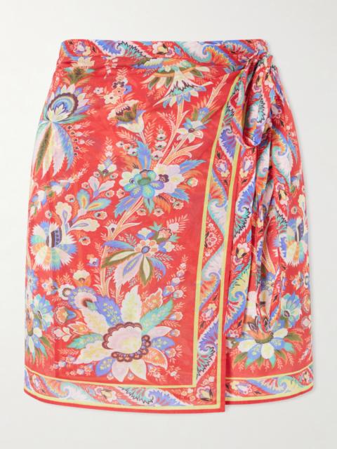 Etro Floral-print Voile Sarong