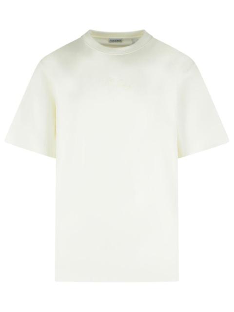 Burberry Burberry 'Ryan' White Cotton T-Shirt