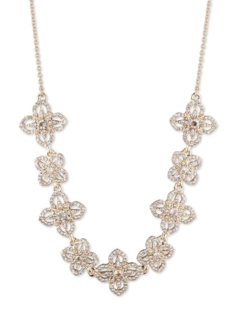 Marchesa GOLD LACE FLORAL NECKLACE