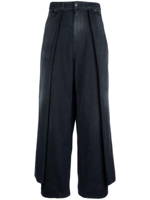 BALENCIAGA pleat-detailed wide-leg jeans