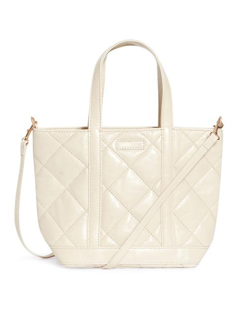 S quilted leather tote bag