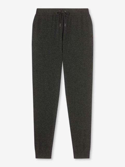 Derek Rose Men's Track Pants Finley Cashmere Flint