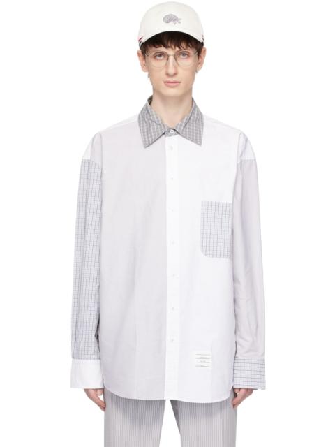 Thom Browne Gray & White Funmix Shirt