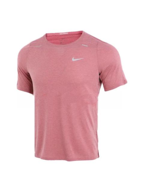 Nike Nike Dri-FIT UV Miler Short-Sleeve 런닝 셔츠 '핑크' DD1535-614