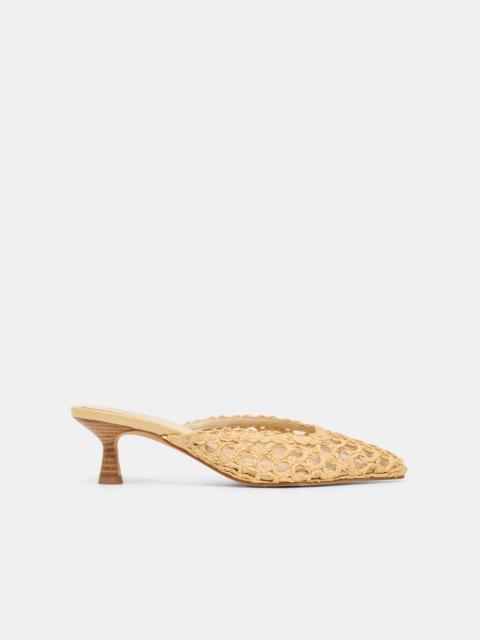 dolce vita CLEO LOOP HEELS NATURAL RAFFIA