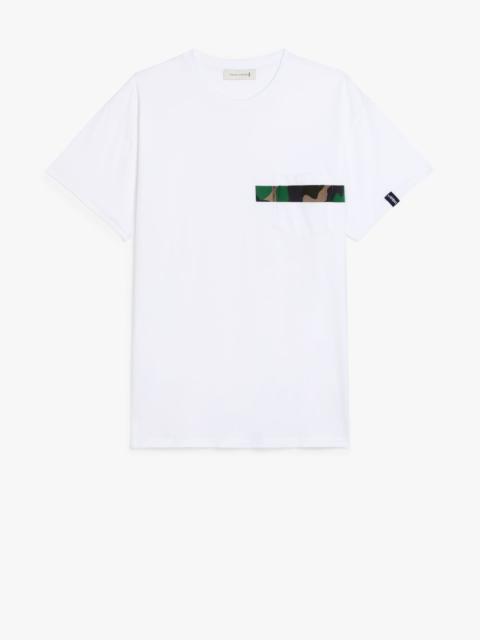 Mackintosh WHITE X CAMO COTTON T-SHIRT | GJM-206