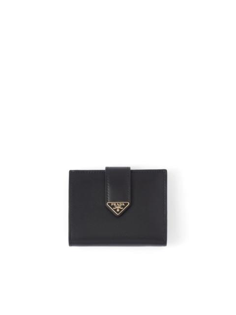 Prada triangle-logo leather wallet