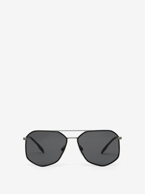 Burberry Geometric Frame Sunglasses