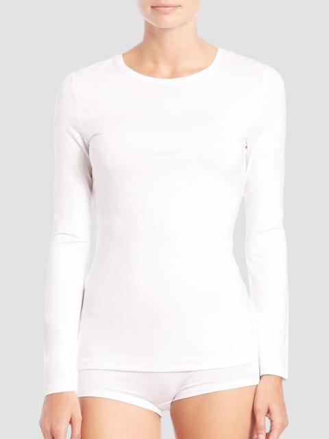 HANRO Women's Soft Touch Long-Sleeve Top - White