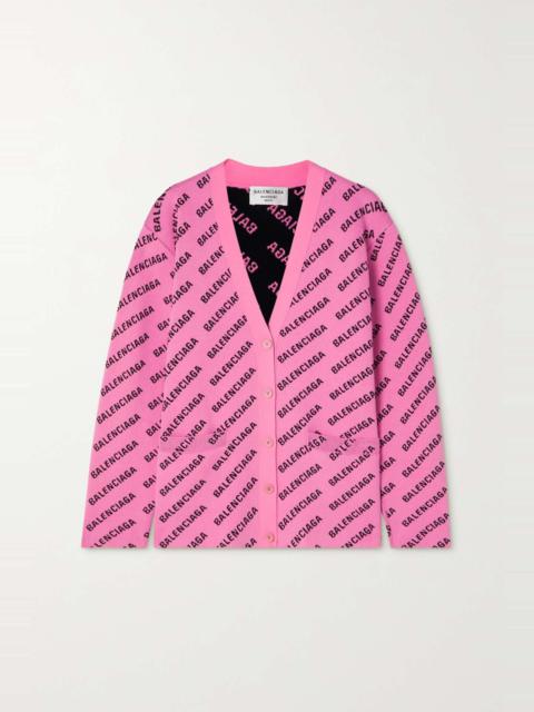 BALENCIAGA Intarsia-knit cardigan