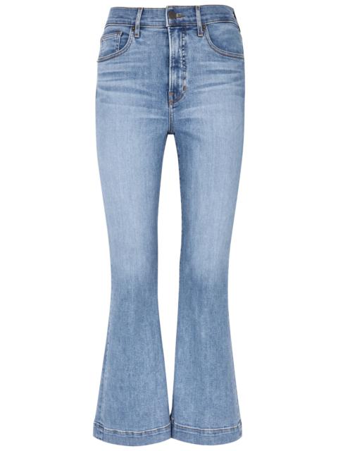 VERONICA BEARD Carson cropped flared-leg jeans