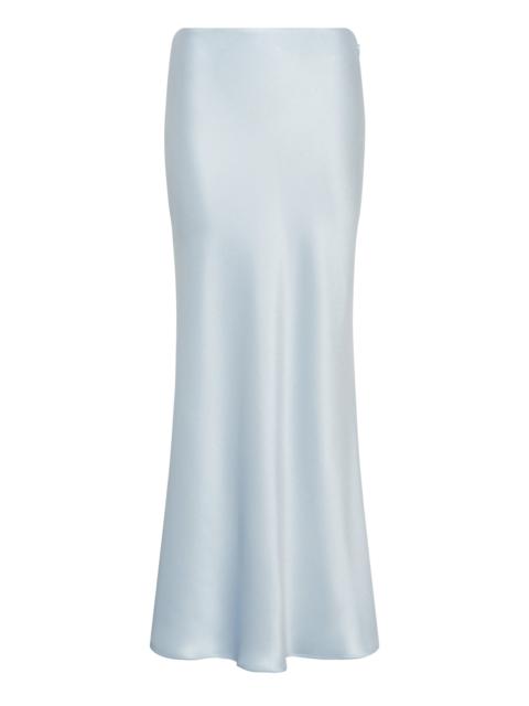 GABRIELA HEARST Frei Maxi Skirt in Light Blue Silk Satin