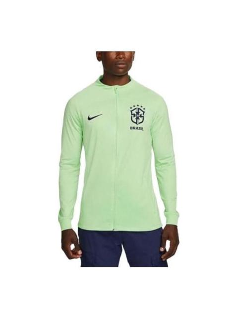 Nike Nike Brazil Strike Dri-FIT Knit Soccer Track Jacket 'Green' DX1950-390