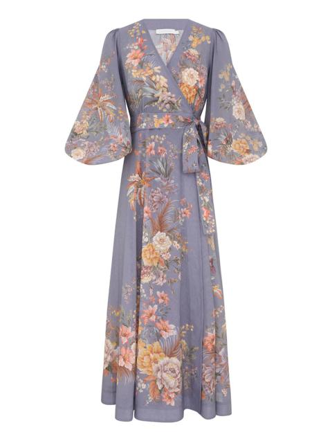 Zimmermann TALLOW WRAP MIDI DRESS