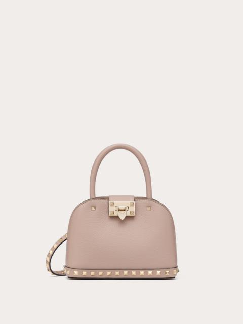 VALENTINO GARAVANI ROCKSTUD SMALL HANDBAG IN GRAINY CALFSKIN