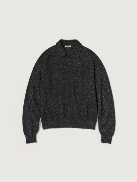 AURALEE CASHMERE NEP KNIT POLO