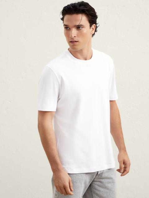 Cotton interlock basic fit crew neck T-shirt