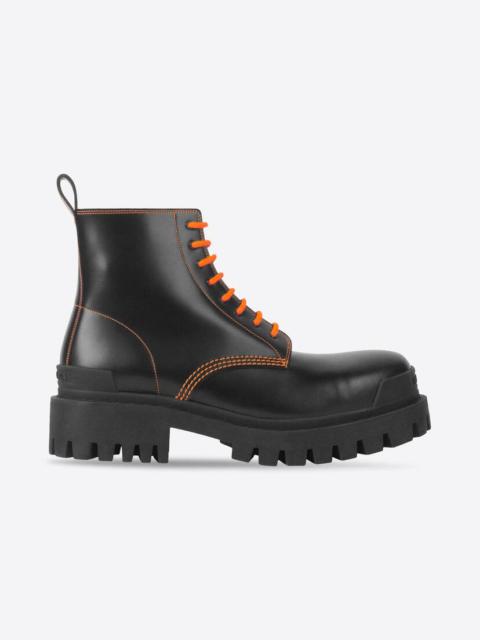 BALENCIAGA Men's Strike 20mm Lace-up Boot in Black