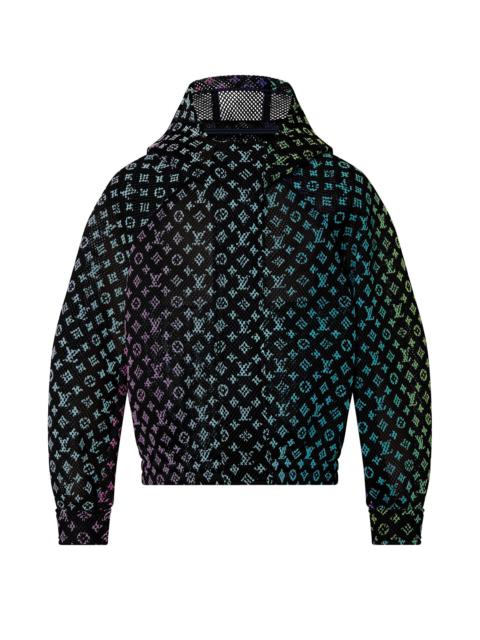 Gradient Monogram Mesh Blouson