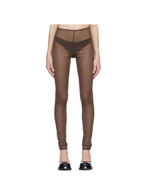 ANNA SUI SSENSE Exclusive Brown Leggings