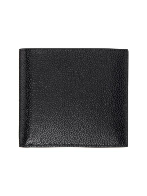 Thom Browne Black Pebble Grain Leather Billfold Wallet