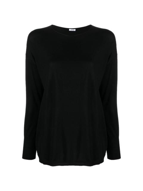 fine-knit virgin wool jumper