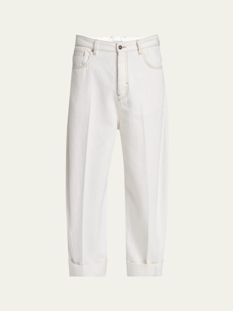 Givenchy Men's Twisted-Seam Denim Jeans