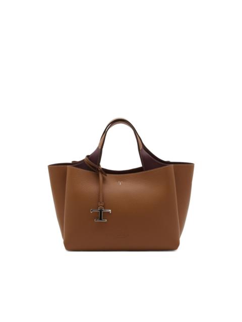 mini textured charm tote bag