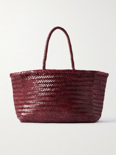 DRAGON DIFFUSION Bamboo Triple Jump Big Woven Leather Tote