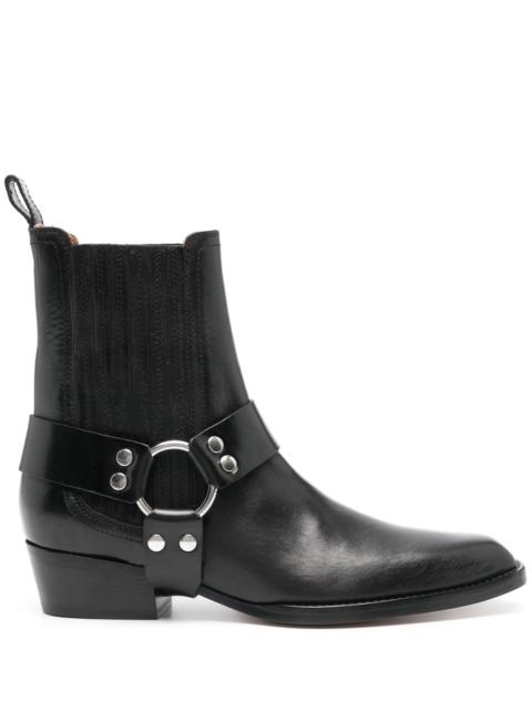 PARIS TEXAS Helena Flat Ankle Boots