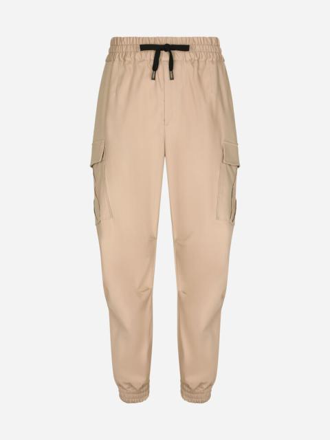 Dolce & Gabbana Cotton cargo pants with branded tag