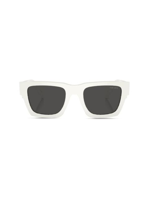 logo-lettering square sunglasses