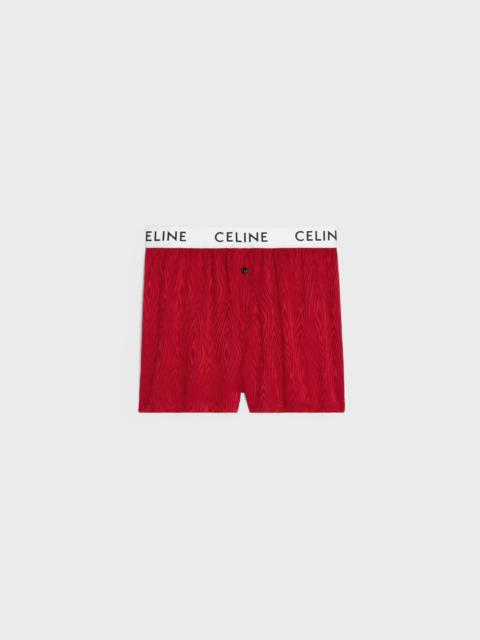 CELINE Celine boxers in shimmering silk cady