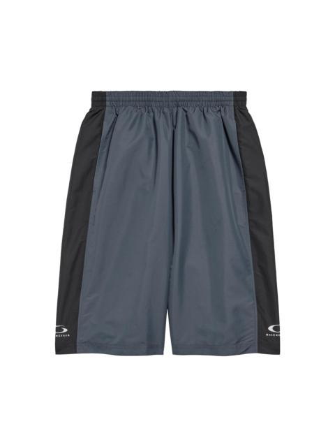 BALENCIAGA Men's Loop Sports Icon Basketball Swim Shorts - Anthracite