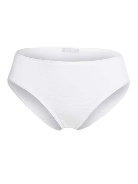 HANRO Women's Cotton Seamless High-Cut Full Brief - White