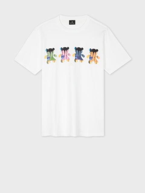 Paul Smith White 'Teddy Bear' Print T-Shirt