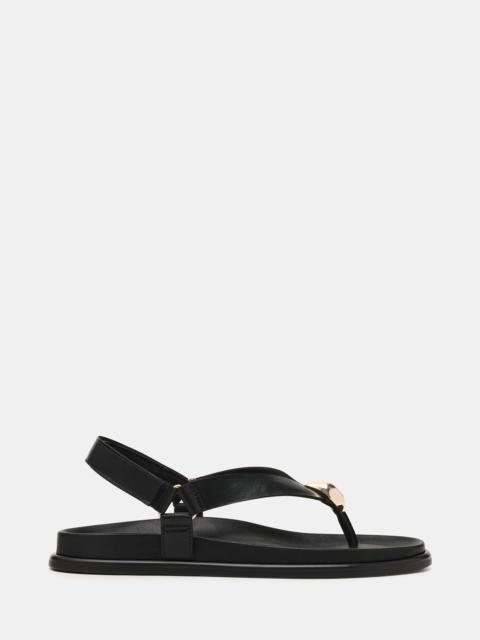 STEVE MADDEN ELVIA BLACK LEATHER